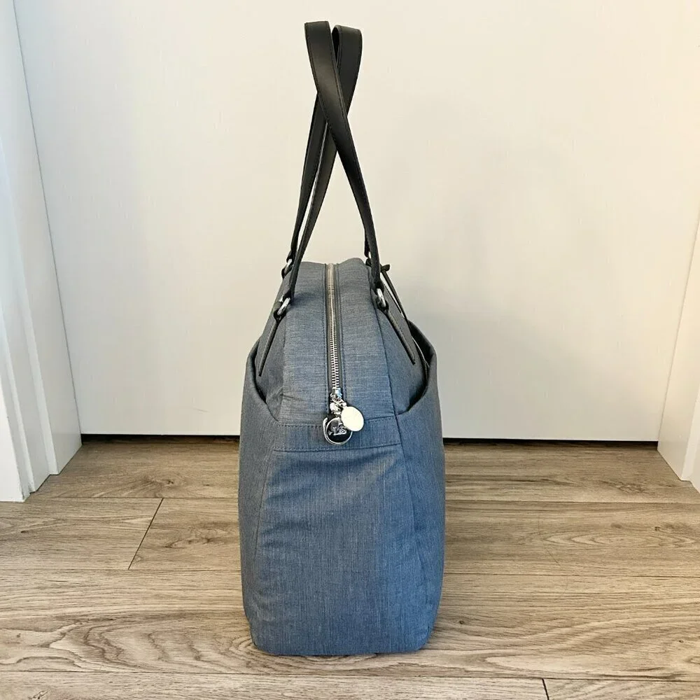 Lo & Sons OMG Work Travel Gym Tote Bag in Heather Blue